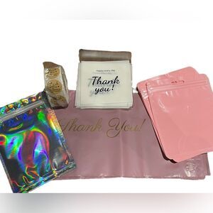 Shipping Bundle 540 Piece Polymailer Stickers Bubble Mailer Pink #3